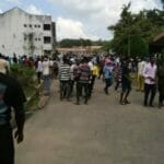 AAUA students protest no school fee no exam policy