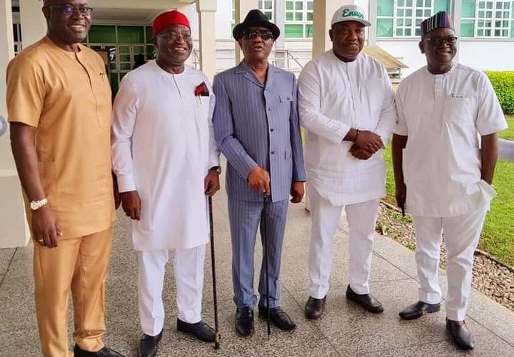 Breaking: Gov Wike, Ortom, Others Meet Over Peter Obi’s Presidency