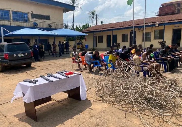 PHOTOS: Anambra State Police Command Parades Criminal Suspects