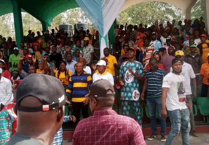 BREAKING: See Photos of Overwhelming Crowd As Tinubu Visits Enugu