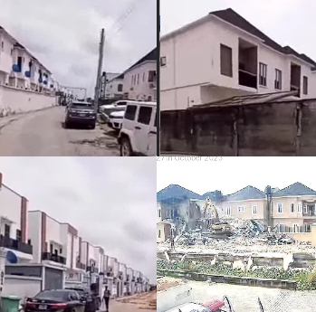 Lagos Govt Marks, Demolishes More Buildings in Lekki, Others