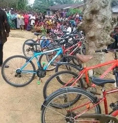 PHOTOS: House of Assembly Member Donates Bicycles As Security Vehicles in Rivers