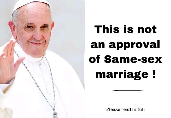 A Must Read: What Catholic Priest Says About Pope Francis’ Submission on Solemnization of Same-Sex Marriage