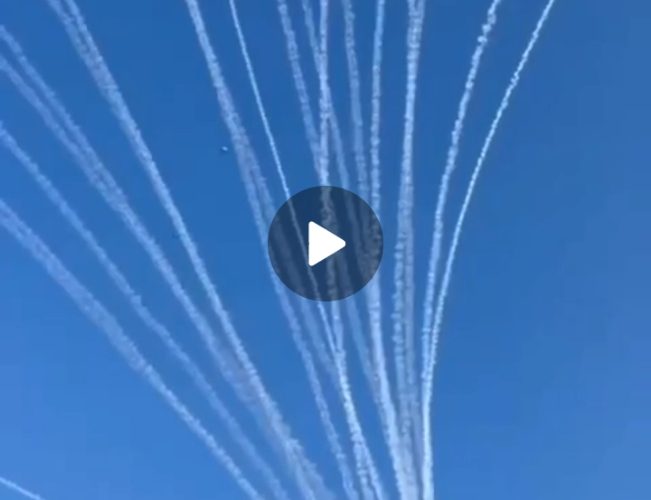 Video: [Latest Update] Hamas Launches Over 50 Rockets into Isreal