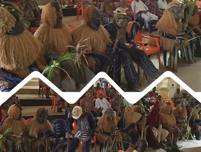 How Igbo People Go Back to Their Routes: See What Happens in Anambra as Agulu Popular Masquerades Festival Returns