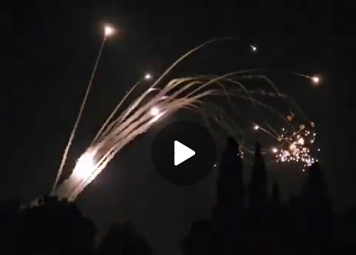 Video: Israel’s Iron Dome in Action, Shoots Down Barrage of Rockets