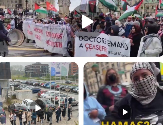 Videos: Netherlands Stand for Israel as Hamas Supporters Shake New York City, Ottawa, Others