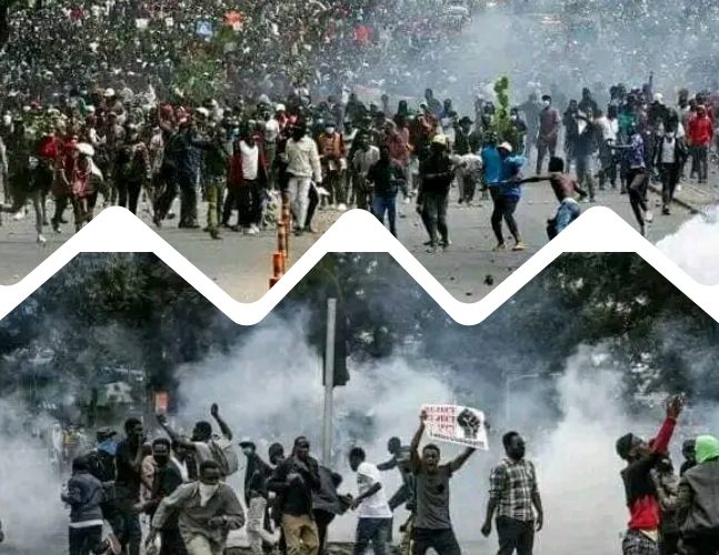 Photos [Kenya Protests]: Netizens Compare Aftermath with #EndSARS