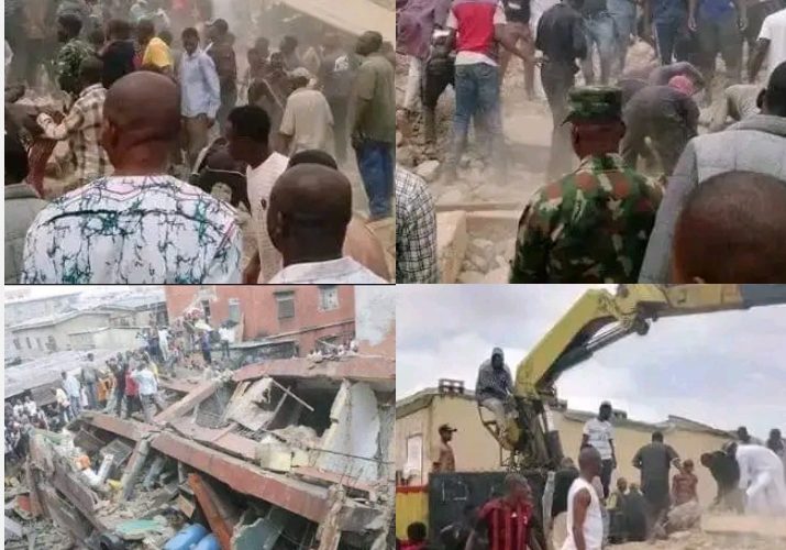 PHOTOS: [Updated] Many Feared Dead as School Building Collapses During Examination in Plateau State